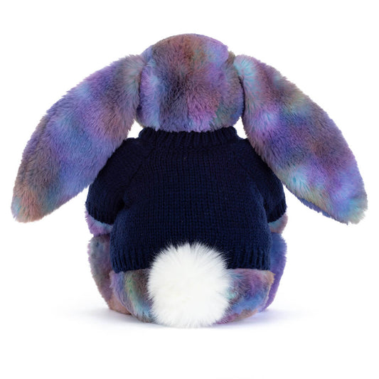 Zodihop Luxe Bunny With Personalized Navy Jumper - US 4309