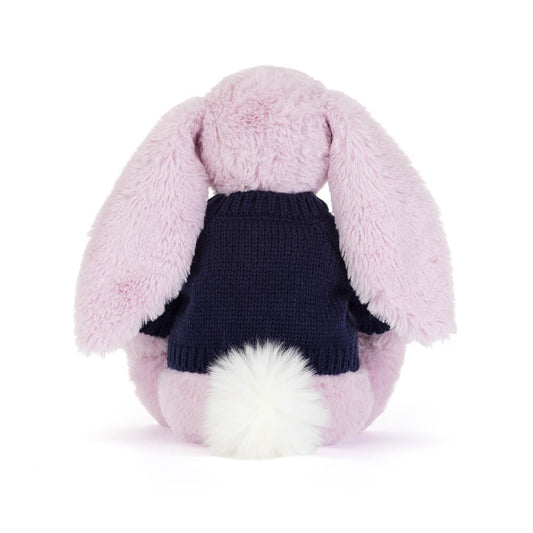 Thistlepop Blossom Luxe Bunny With Personalized Navy Jumper - US 0288
