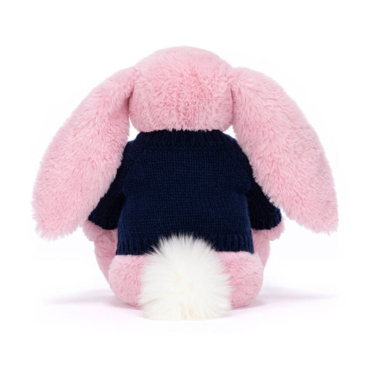 Blushkin Blossom Luxe Bunny With Personalized Navy Jumper - US 9155