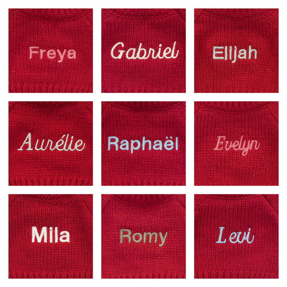 Bashful Fudge Puppy With Personalized Red Jumper - US 3167