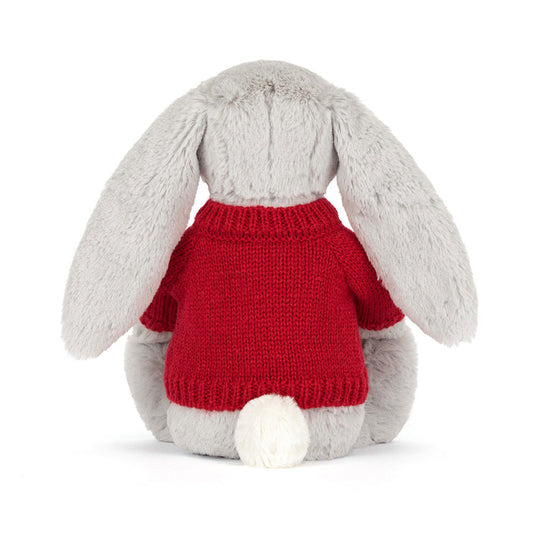 Blossom Silver Bunny 'Bloom' With Personalized Red Jumper - US 2466