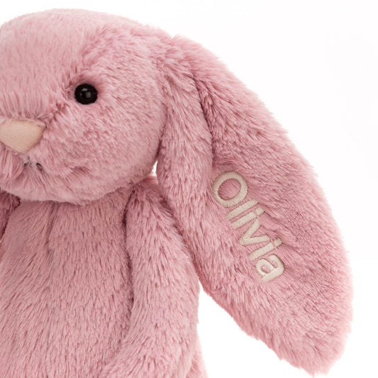 Personalized Bashful Tulip Pink Bunny Medium - US 6113