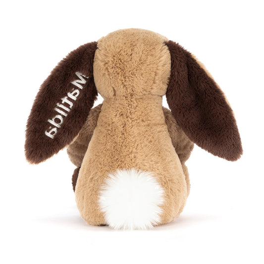 Personalized Bashful Patchwork Brown Bunny Original - US 6567