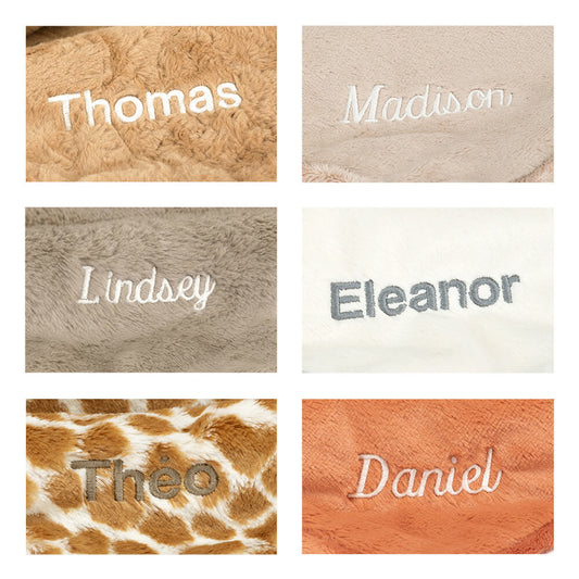 Personalized Bashful Giraffe Blankie - US 5365