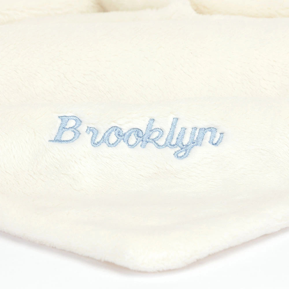 Personalized Bashful Black & Cream Puppy Soother - US 1456