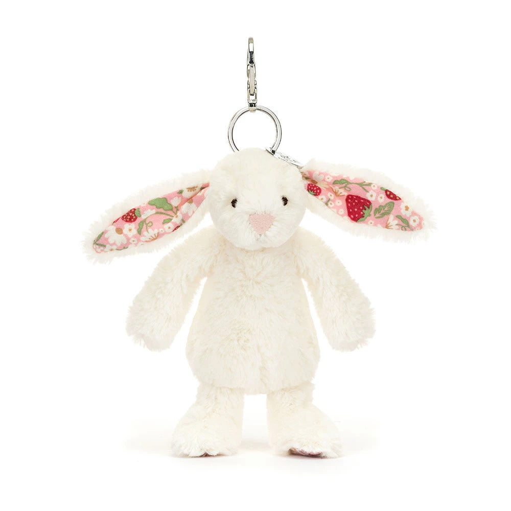 Blossom Cream Bunny 'Berry' Bag Charm - US 6070