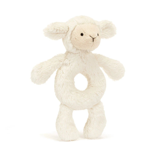 Bashful Lamb Ring Rattle - US 7652