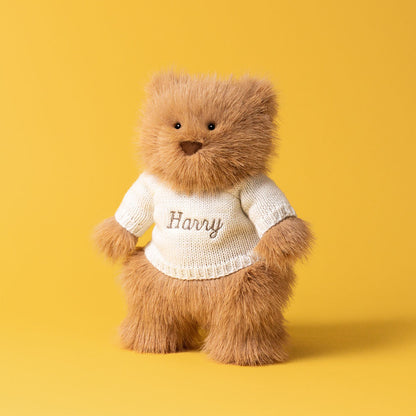 Bartholomew Bear Bouffant With Personalized Cream Jumper - US 4938