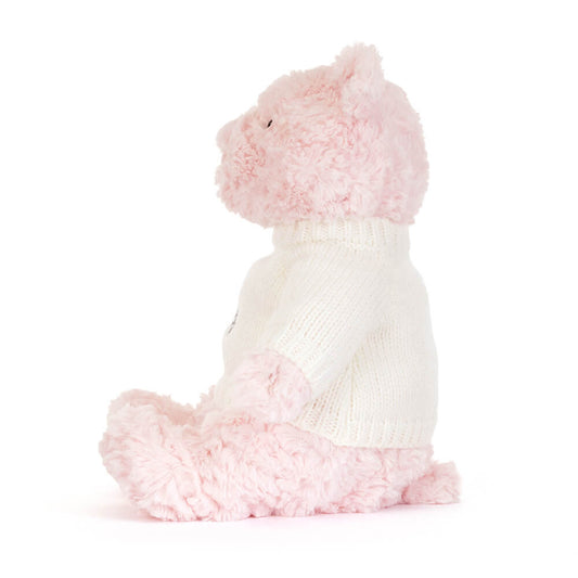 Leola Bear With Personalized Cream Jumper - US 5633