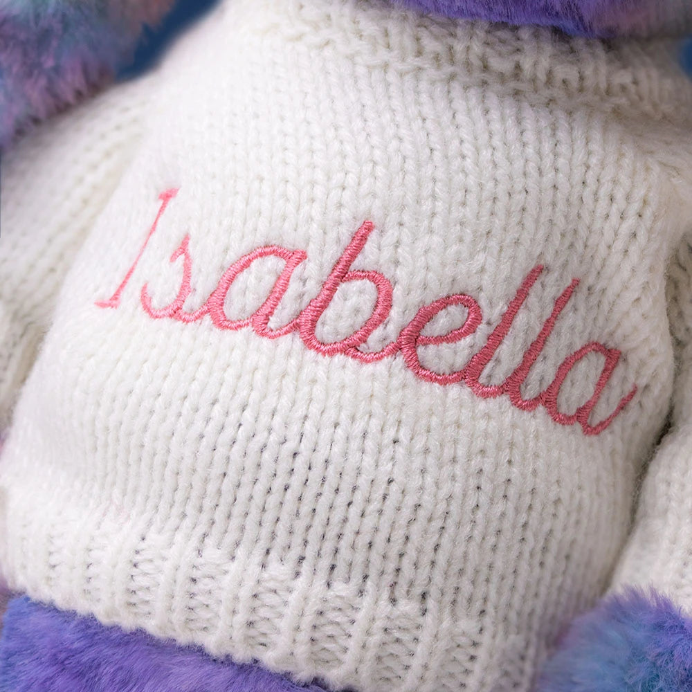 Zodihop Luxe Bunny With Personalized Cream Jumper - US 8743