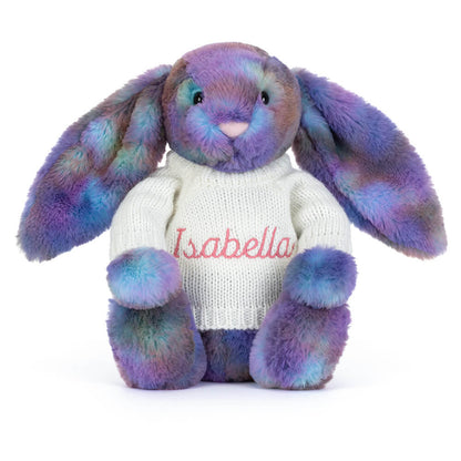 Zodihop Luxe Bunny With Personalized Cream Jumper - US 8743