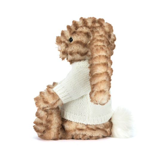 Bashful Luxe Bunny Juniper With Personalized Cream Jumper - US 4790