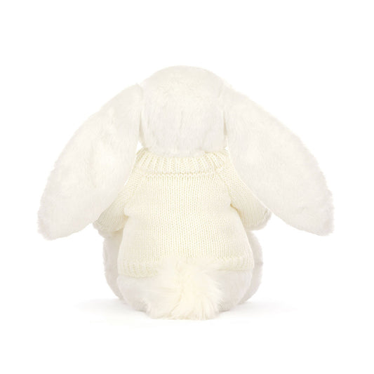 Bashful Luxe Bunny Luna With Personalized Cream Jumper - US 4033