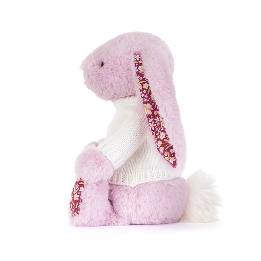 Thistlepop Blossom Luxe Bunny With Personalized Cream Jumper - US 6329