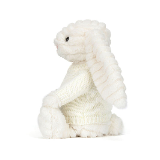 Bashful Luxe Bunny Nimbus With Personalized Cream Jumper - US 7828