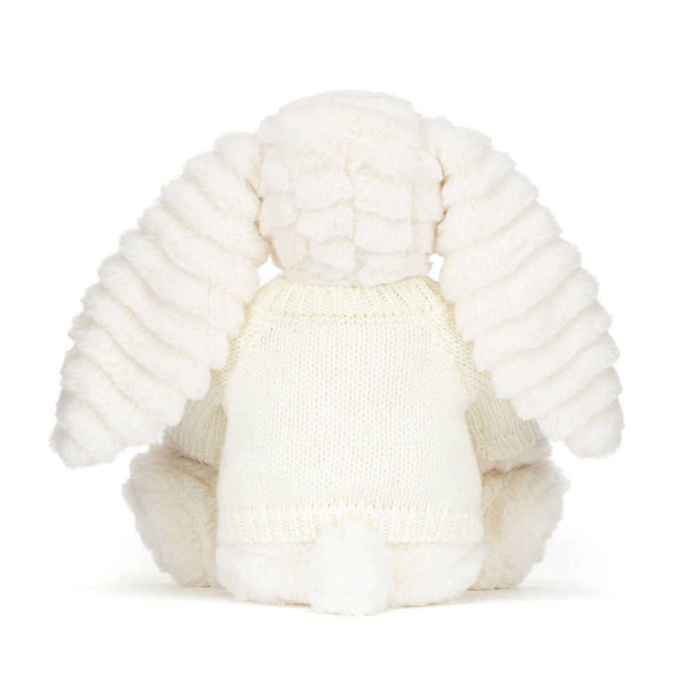 Bashful Luxe Bunny Nimbus With Personalized Cream Jumper - US 7828