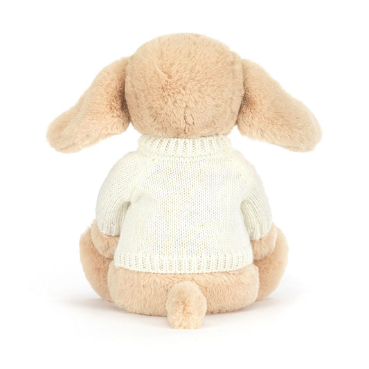 Bashful Luxe Puppy Orlando With Personalized Cream Jumper - US 5068