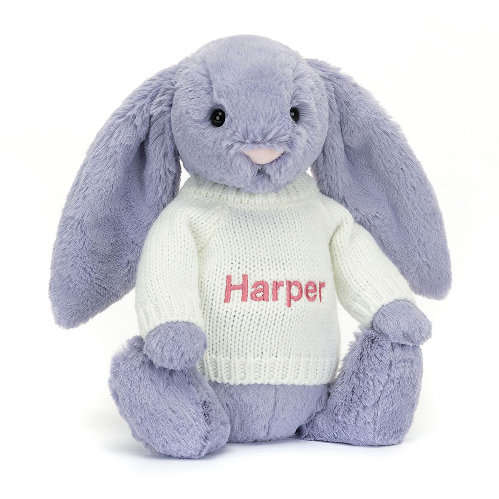 Bashful Viola Bunny With Personalized Cream Jumper - US 5336