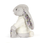 Blossom Silver Bunny 'Bloom' With Personalized Cream Jumper - US 1386