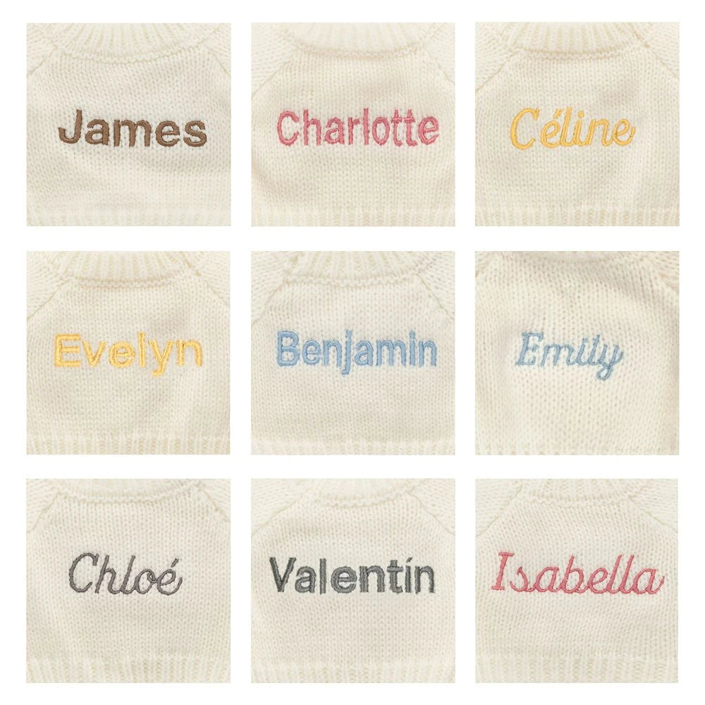 Blossom Beige Bunny 'Petal' With Personalized Cream Jumper - US 1322