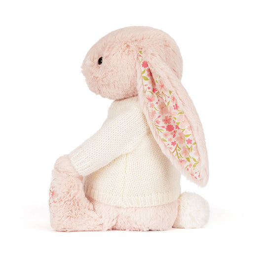 Blossom Blush Bunny 'Cherry' With Personalized Cream Jumper - US 9113