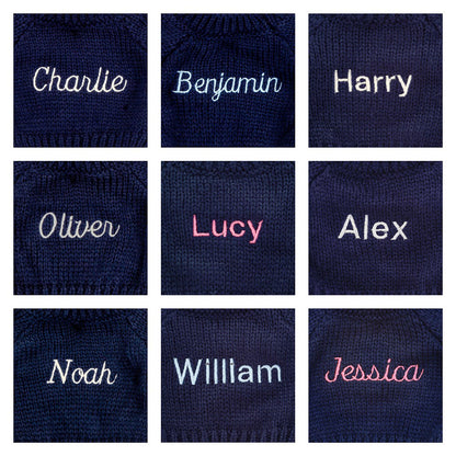 Bartholomew Bear With Personalized Navy Jumper - US 7743
