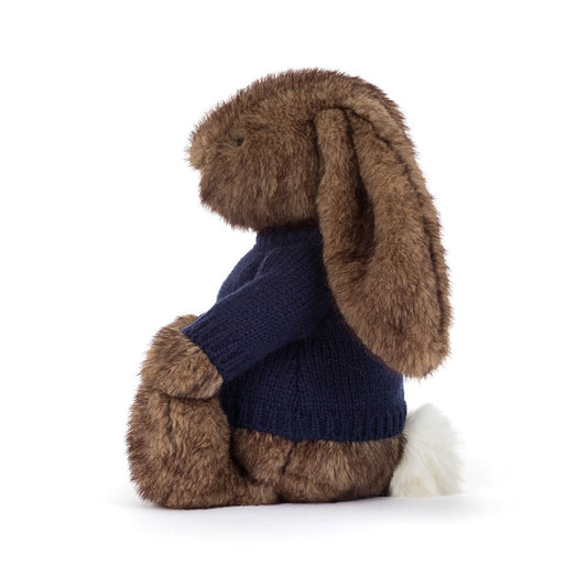 Hoppleston Luxe Bunny With Personalized Navy Jumper - US 9085