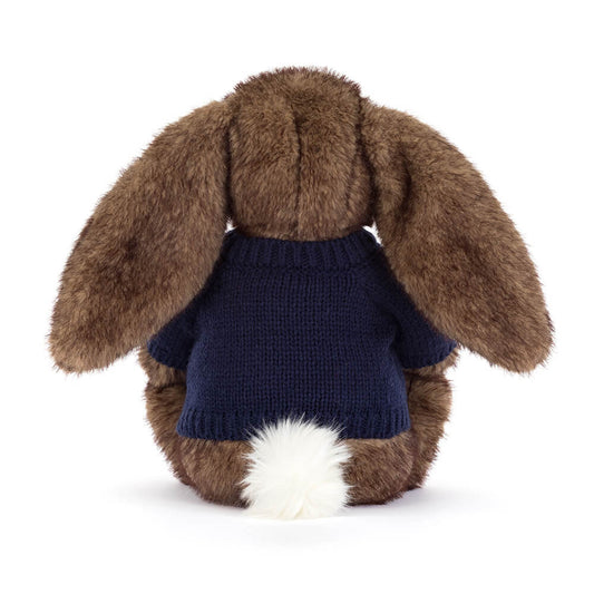 Hoppleston Luxe Bunny With Personalized Navy Jumper - US 9085