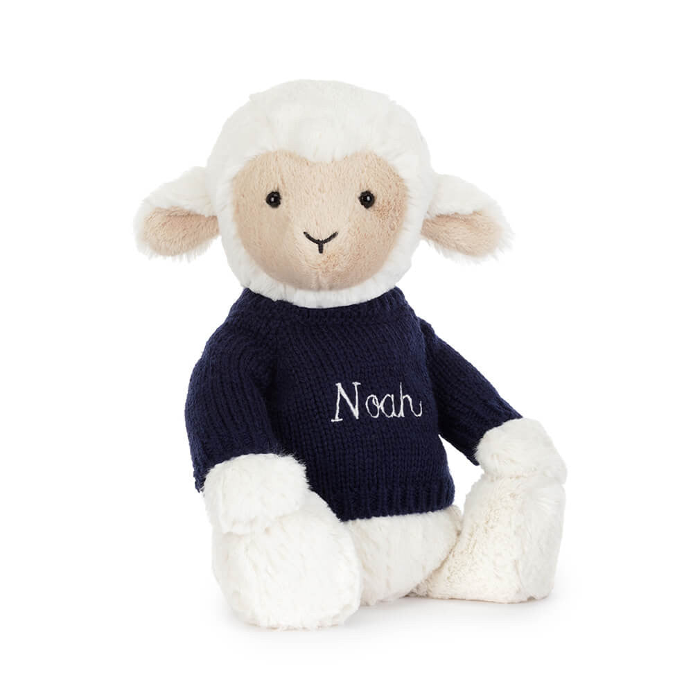 Skipson Lamb With Personalized Navy Jumper - US 4782