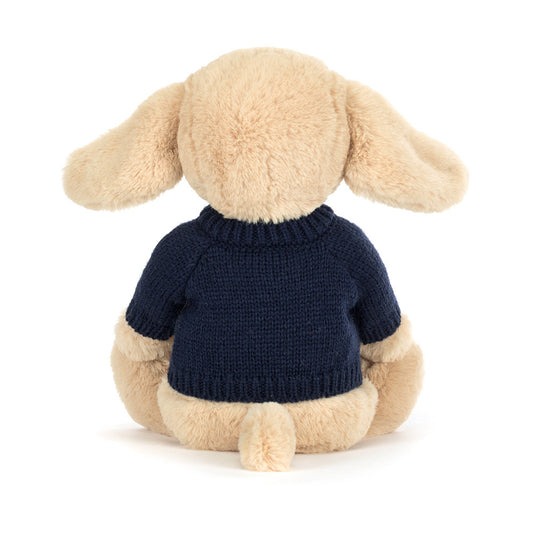 Bashful Luxe Puppy Orlando With Personalized Navy Jumper - US 7272
