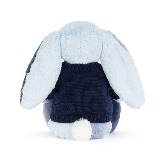Puddlesea Bunny With Personalized Navy Jumper - US 1914