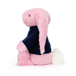Blushkin Blossom Luxe Bunny With Personalized Navy Jumper - US 9155