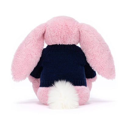 Blushkin Blossom Luxe Bunny With Personalized Navy Jumper - US 9155