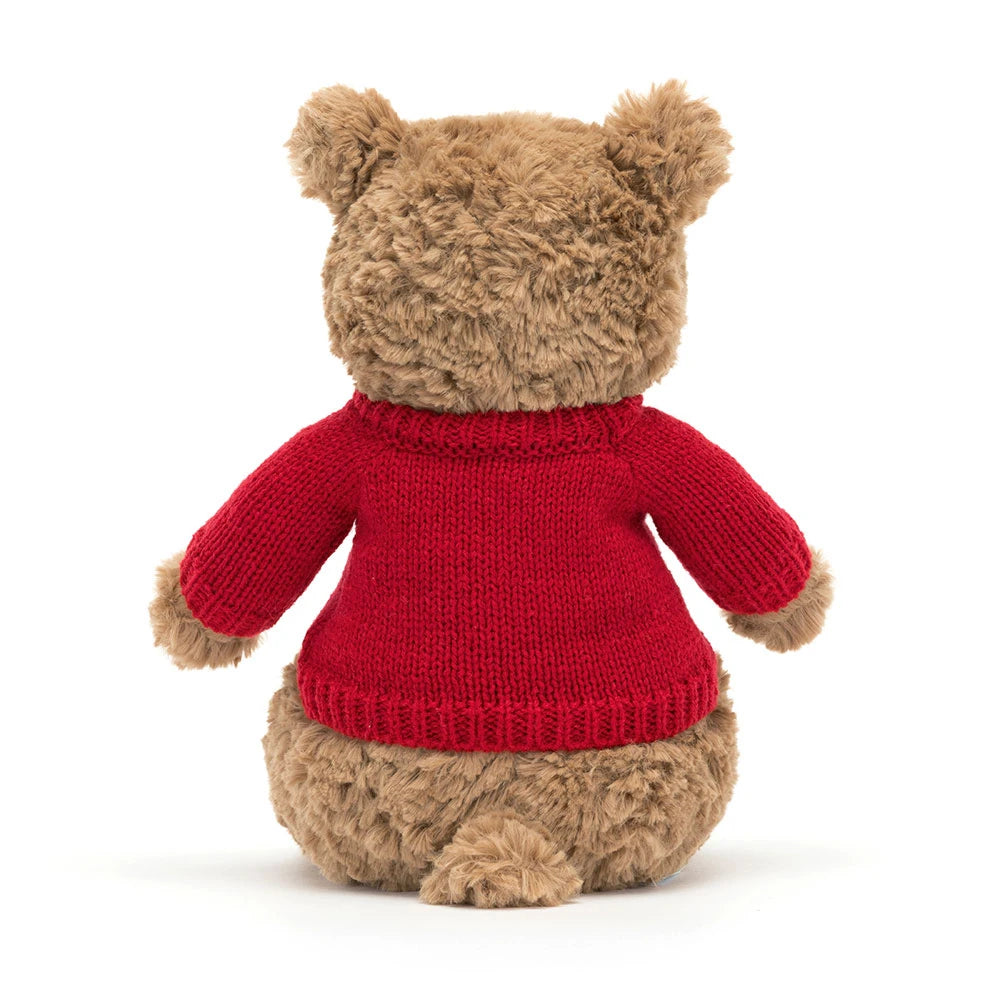 Bartholomew Bear With Personalized Red Jumper - US 9711