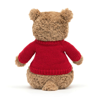 Bartholomew Bear With Personalized Red Jumper - US 9711