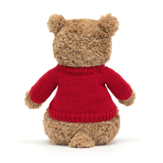 Bartholomew Bear With Personalized Red Jumper - US 9711
