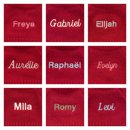 Bashful Blush Bunny With Personalized Red Jumper - US 8610