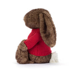 Hoppleston Luxe Bunny With Personalized Red Jumper - US 9700