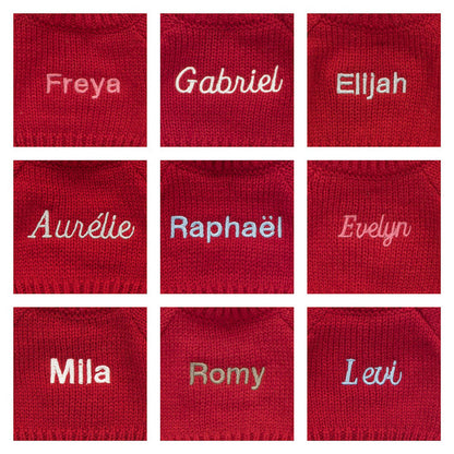 Bashful Giraffe With Personalized Red Jumper - US 1487