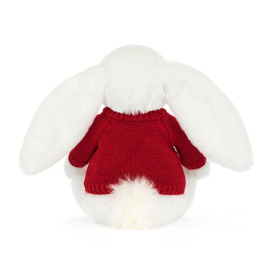 Bashful Luxe Bunny Luna With Personalized Red Jumper - US 4931