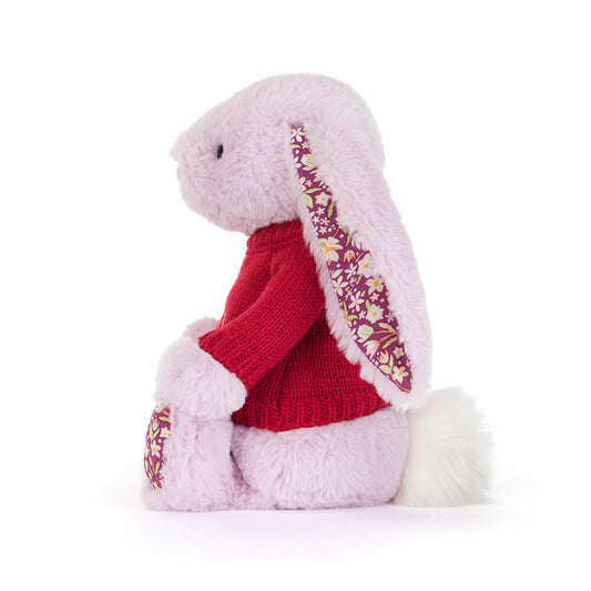 Thistlepop Blossom Luxe Bunny With Personalized Red Jumper - US 1772
