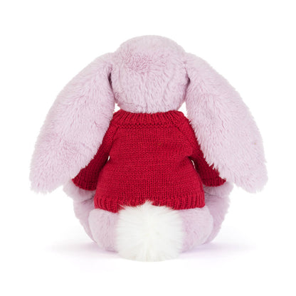 Thistlepop Blossom Luxe Bunny With Personalized Red Jumper - US 1772