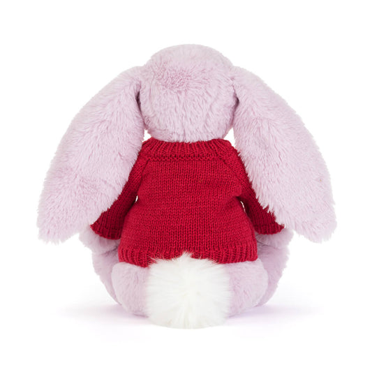Thistlepop Blossom Luxe Bunny With Personalized Red Jumper - US 1772