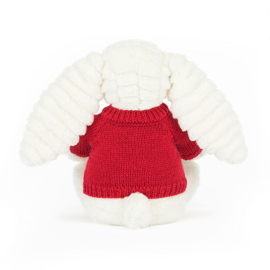 Bashful Luxe Bunny Nimbus With Personalized Red Jumper - US 2734