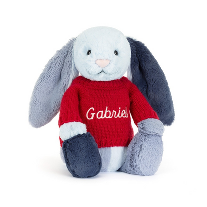 Puddlesea Bunny With Personalized Red Jumper - US 1750