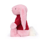 Blushkin Blossom Luxe Bunny With Personalized Red Jumper - US 7110