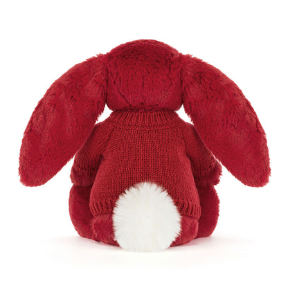 Bashful Luxe Bunny Scarlett With Personalized Red Jumper - US 1343