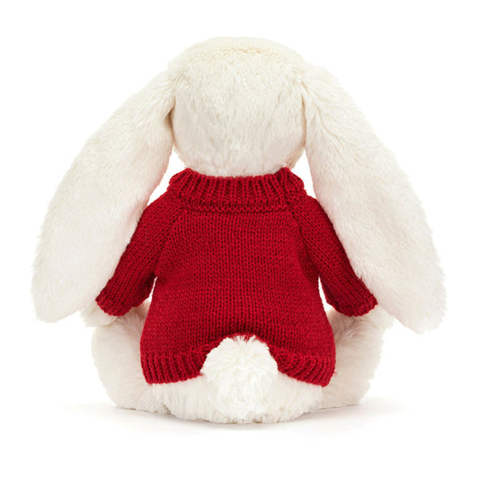 Bashful Twinkle Bunny With Personalized Red Jumper - US 0189