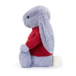 Bashful Viola Bunny With Personalized Red Jumper - US 4805