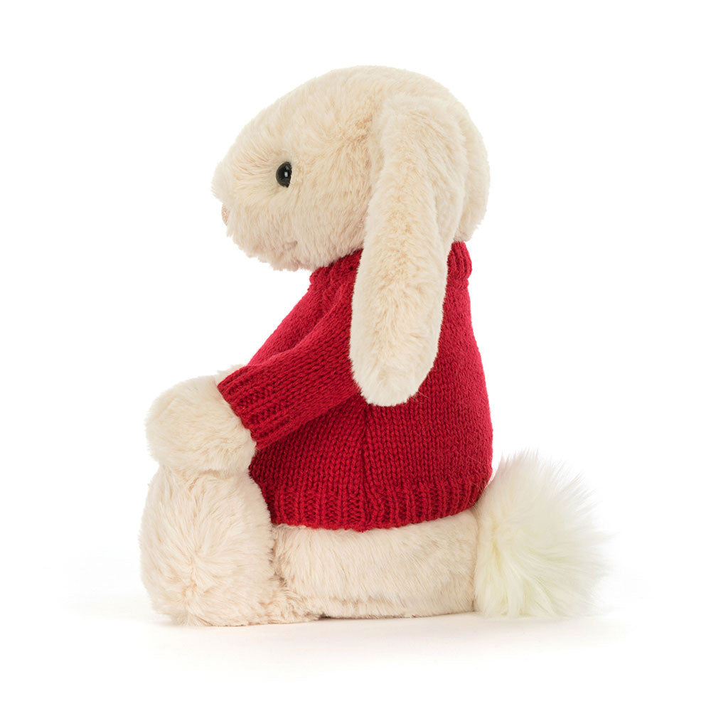 Bashful Luxe Bunny Willow With Personalized Red Jumper - US 5080
